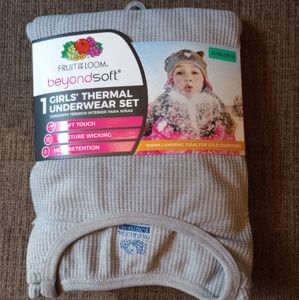 Fruit of the loom, girls thermal underwear, size 14-16